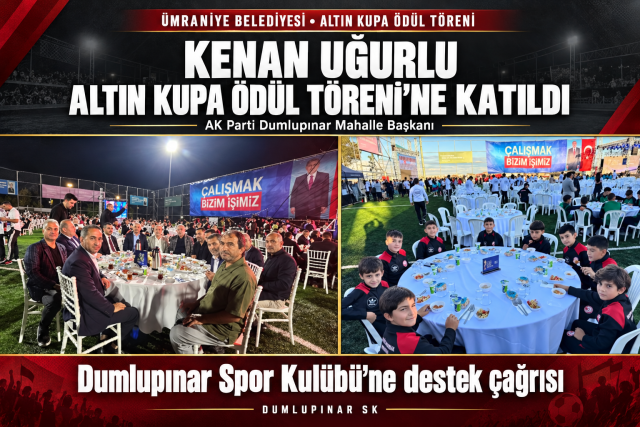 Kenan Uğurlu, Altın Kupa Ödül Töreni’ne Katıldı